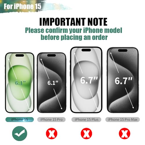 Loytal Battery Case for iPhone 15, 5000mAh Rechargeable Extended Battery Charging/Charger Case, Add 100% Extra Juice (6.1 inch) Black