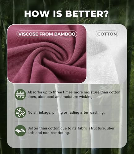 Image of BAMBOO COOL Womens Pajama Shorts Elastic Waistband Pj Pants Leg Opening Lounge Sleep Shorts, 2 Pack