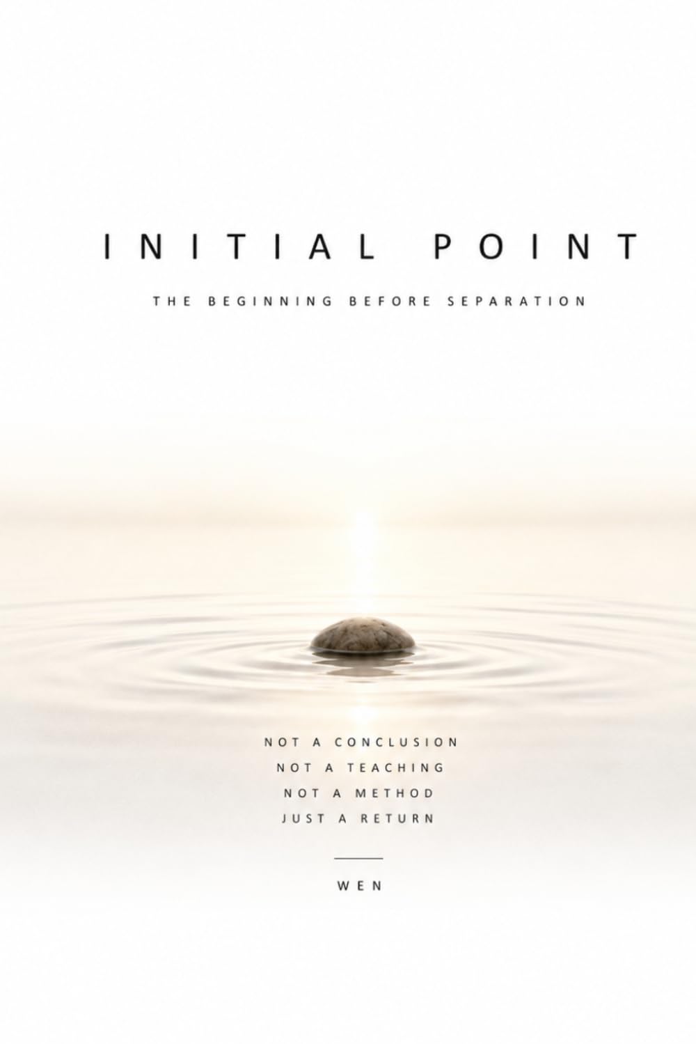 initial point (meet awareness in the universe, return to yourself on earth)