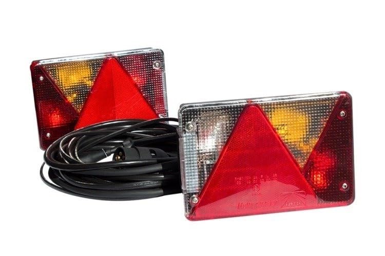 Feux arrière ASPÖCK + faisceau MANTES 4m, 7 broches