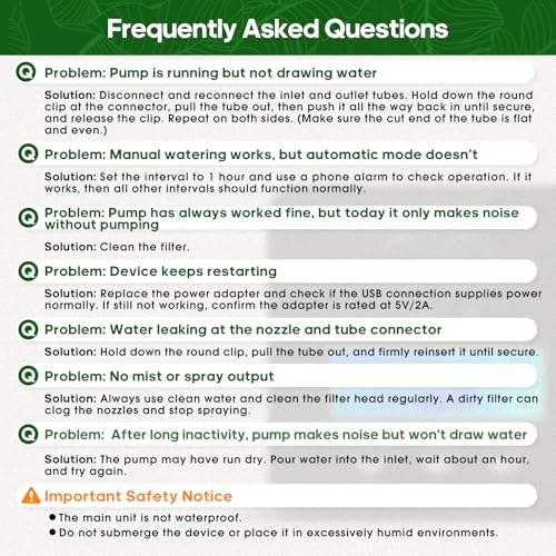 Reptile Smart Mister, Reptile Humidifiers Misting System Automatic with Timer, Terrariums Humidifier with 360°Adjustable Misting Nozzles, Spray Kit for Rainforest Plants Amphibian