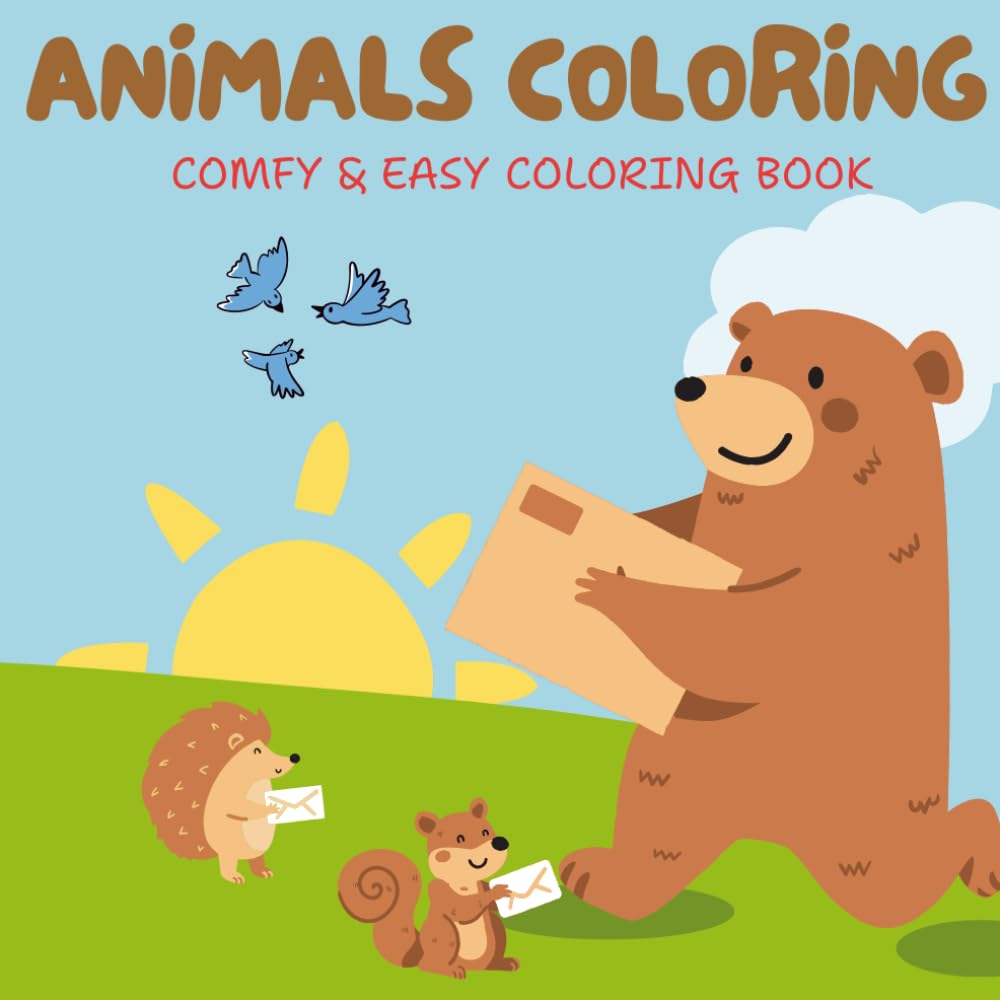 Animals Coloring Book: Coloring Book ,Animals Coloring Book ,Fun Activity Coloring Book For Children ,Cute Coloring for Kids