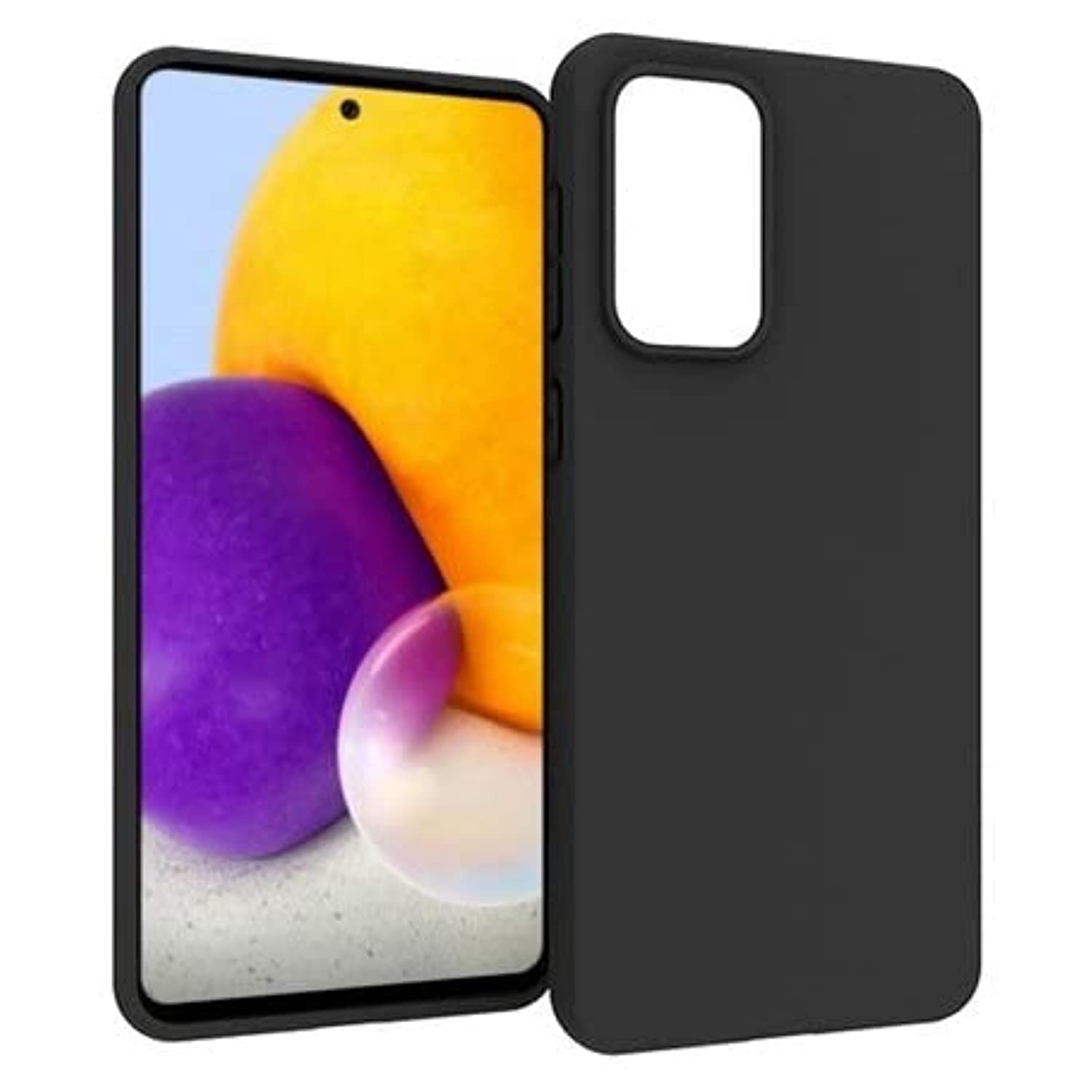 EMODIL Case for Samsung Galaxy A73 5G Cover Black Slim Fit for Soft TPU Back Cover Flexible Silicone Cover Matte Black for Samsung Galaxy A73 5G ®
