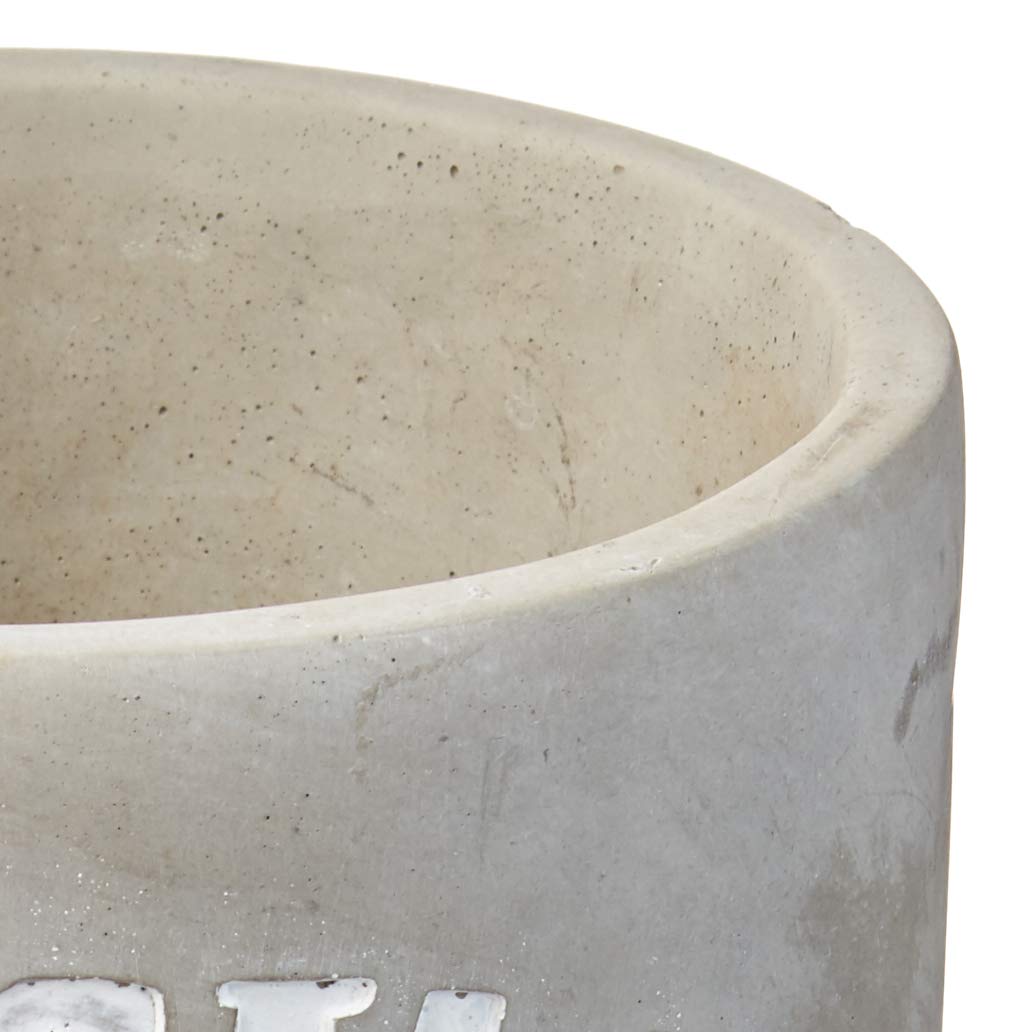 Mud Pie Concrete Utensils Crock, Gray (4584006)