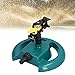 Leapiture Water Sprinkler for Garden Rotatable Lawn Sprinkler with Round Base Irrigation Device for Lawn Yard Large Area