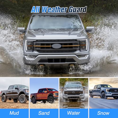 Image of Nilight Mud Flaps Splash Guards for F150 2021 2022 2023 2024 2025 2026 | No Drilling Precision Fit Exterior Accessories Heavy-Duty Splash Guards Protection, Front & Rear Set