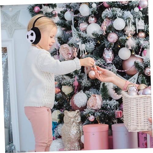 Gatuida Plush Football Earmuffs for Toddlers Warm Ear Covers Winter Ear Warmers3
