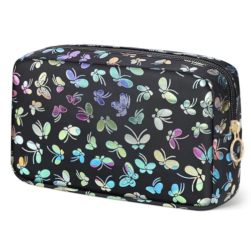 Image of Likesing Tampon Holder for Purse, PU Period Bag Sanitary Napkin Storage Bag for Girls Womens, Portable Feminine Emergency Pad Tampon Period Pouch Sanitary Bags(Butterfly Black)