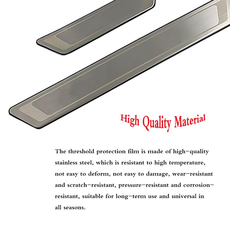 Anlmlp Einstiegsleisten VW T-ROC - 4 Stück Edelstahl Türschutz 2020-2025