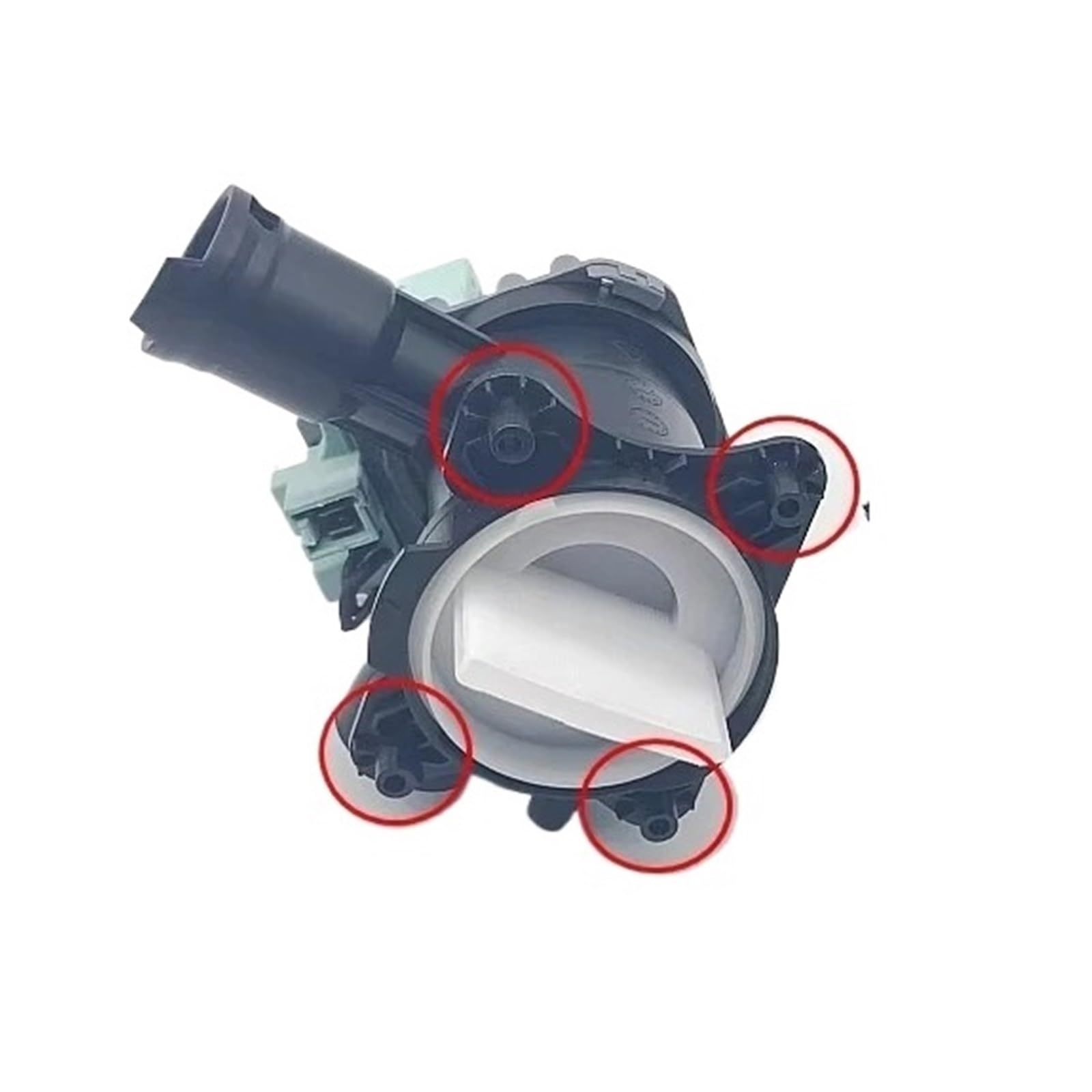 Drain Pump Washing IQ300/iQ500 Drum Washing Machine Drain Motor Pump，Compatible for Siemens，Washing Machine(B(Black))