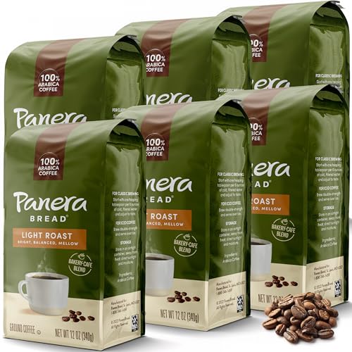 Panera Light Roast Ground Coffee 6-Pack (72oz Total)