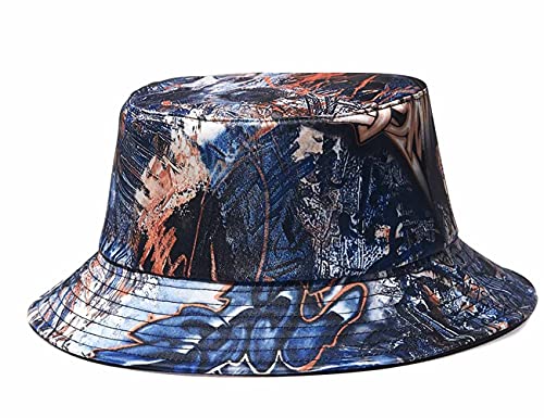 Image of Quanhaigou Bucket Hat for Men Women,Packable Reversible Printed Sun Hats,Fisherman Outdoor Summer Travel Hiking Beach Caps