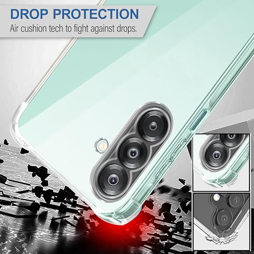 Image of CEDO Samsung Galaxy A26 (5G) Bumper Case | Soft Jel Flexible Thin Full Protection Shock Proof Clear TPU Back Case Cover for Samsung Galaxy A26 (5G) (Transparent)