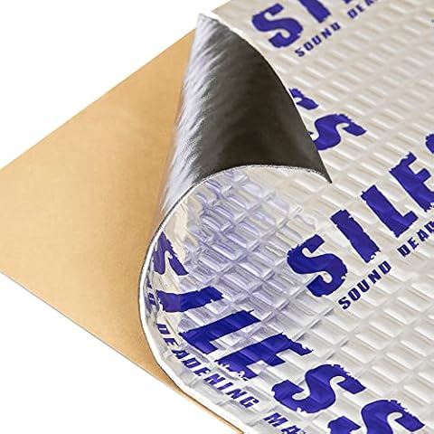 Siless 50 mil (1.3mm) 52 sqft Car Sound Deadening mat - Butyl Automotive Sound Deadener - Noise Insulation and Vibration Dampening Material ( 52 sqft) Cover