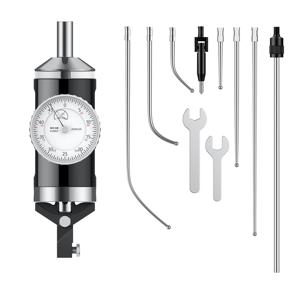 Set di indicatori di centraggio coassiali 0-0,4 cm/0,000 pollici