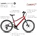 woom Explore 4 Kids’ Bicycle, 20-Inch, 7-Speed Twist Shifter for Advanced Riders, Road & Mountain Ready Bike with Powerful Disc Brakes for Boys & Girls - Red