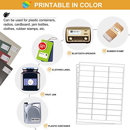 Batrical WMJGBQ002 1 Inch X 2-5/8 Inch Address Labels 900 Labels Sticker Paper thumb #4