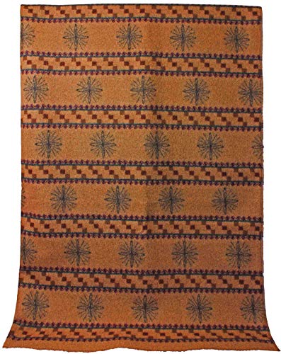 Plaid jacquard 100 % laine contre le froid hivernal et les courants d'air