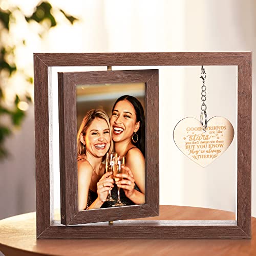 Sumind Friend Gifts For Women With 3 Hanging Ornaments Friend Picture Frame Graduation Friendship Gift For Women Birthday Friend Photo Frame Going Away For Friend Photo Frame #TOP2