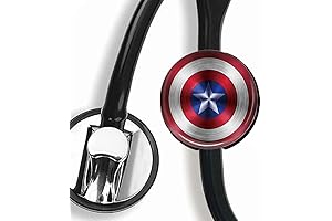 Stethoscope Nurse Name Tag Airtag Holder Medical Badge Reel Lilac/Green