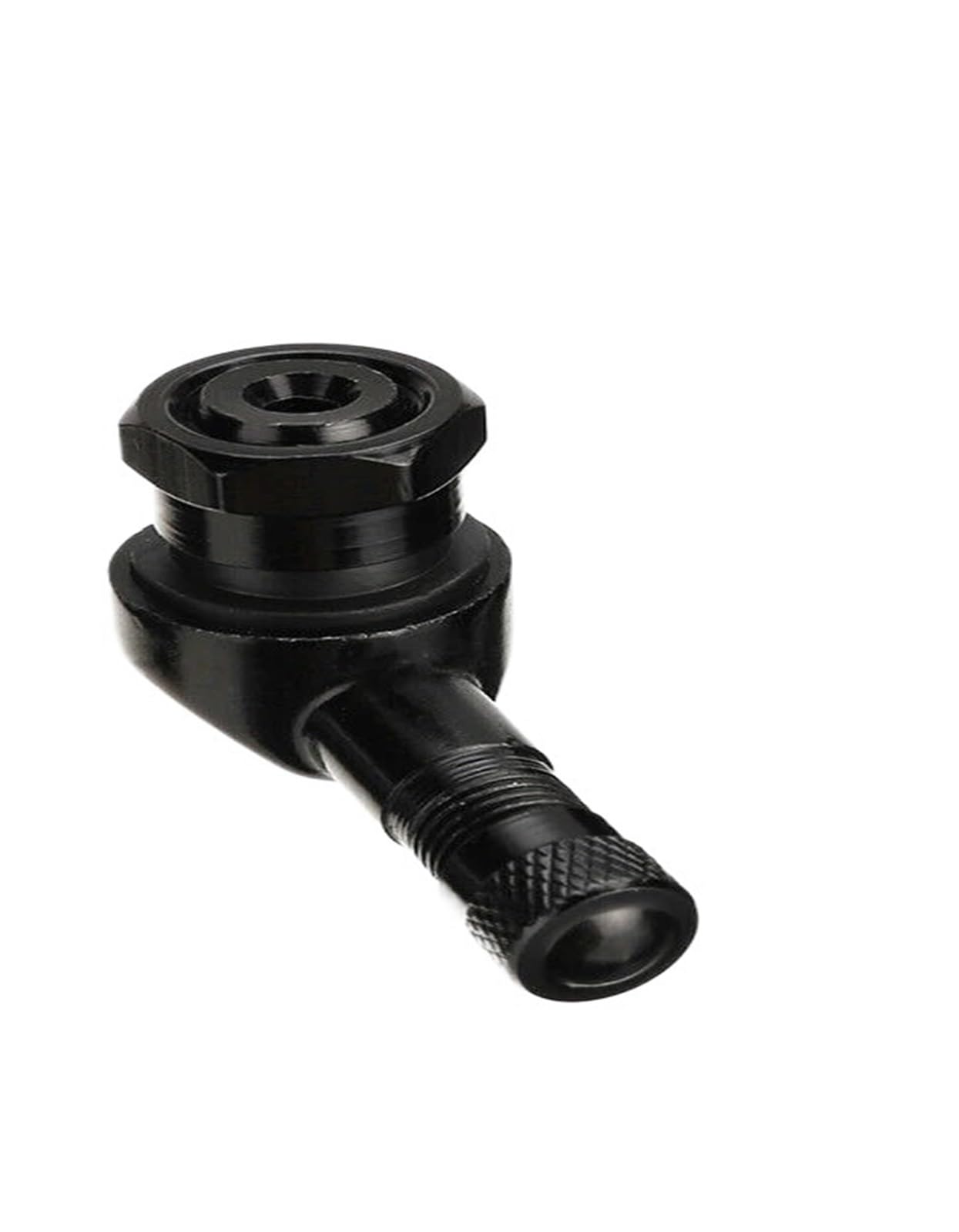 Valve tubeless moto coudée 90 degrés noire pour jantes de rechange en lot de 2 pièces