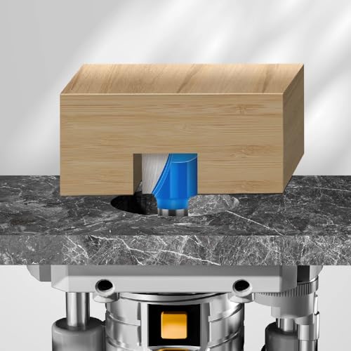 GYSRXS 7 Stück Nutfräser 8MM Shaft Holz Zweischneidig Nutfräser 6MM 8MM 10MM 12MM 14MM 18MM 20MM Oberfräse Nutfräser Set Geeignet für die Holzbearbeitung,Legierung