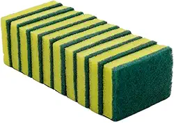 Esponja Bucha de Lavar Louça Dupla Face Multiuso Esponflora pacote com 10un. Ideal para louças e utensilios domésticos