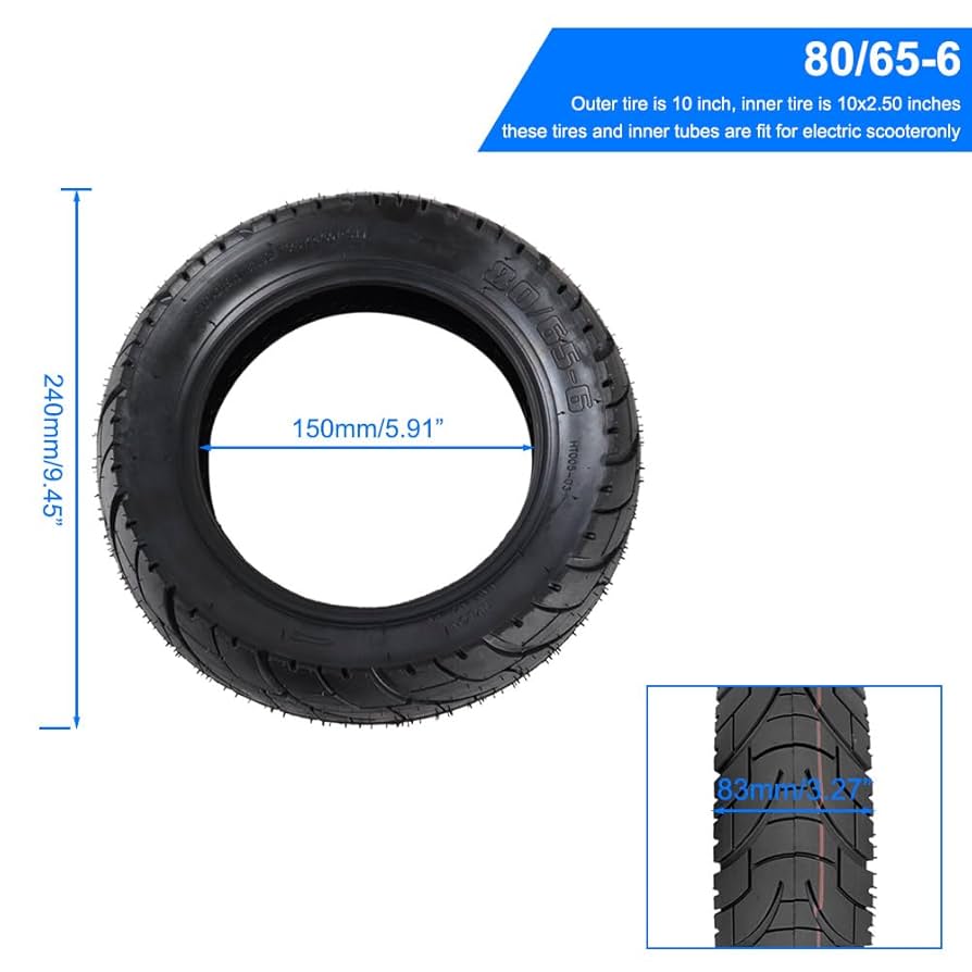 Amazon.com: CMIYETO Scooter Tires 80/65-6 City Road Tire And