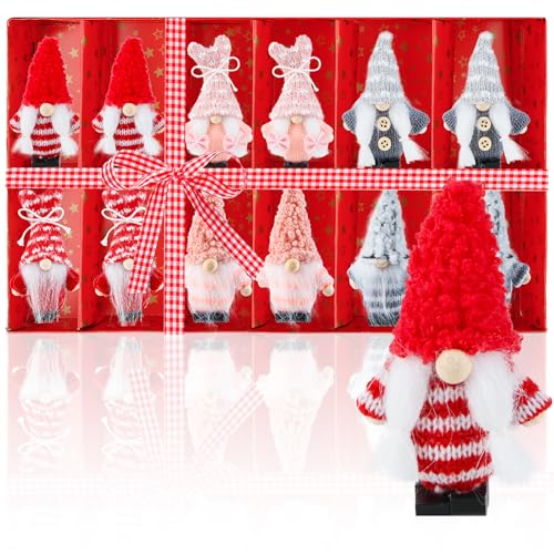 12-teiliges Set Wichtel-Anhänger für Weihnachten Hochwertige...