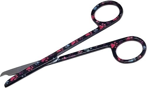 Miniatura 3 de Tijeras de puntada de sutura de 4.5 pulgadas, punta en forma de gancho, reutilizables, de acero inoxidable de calidad prematura (patas negras