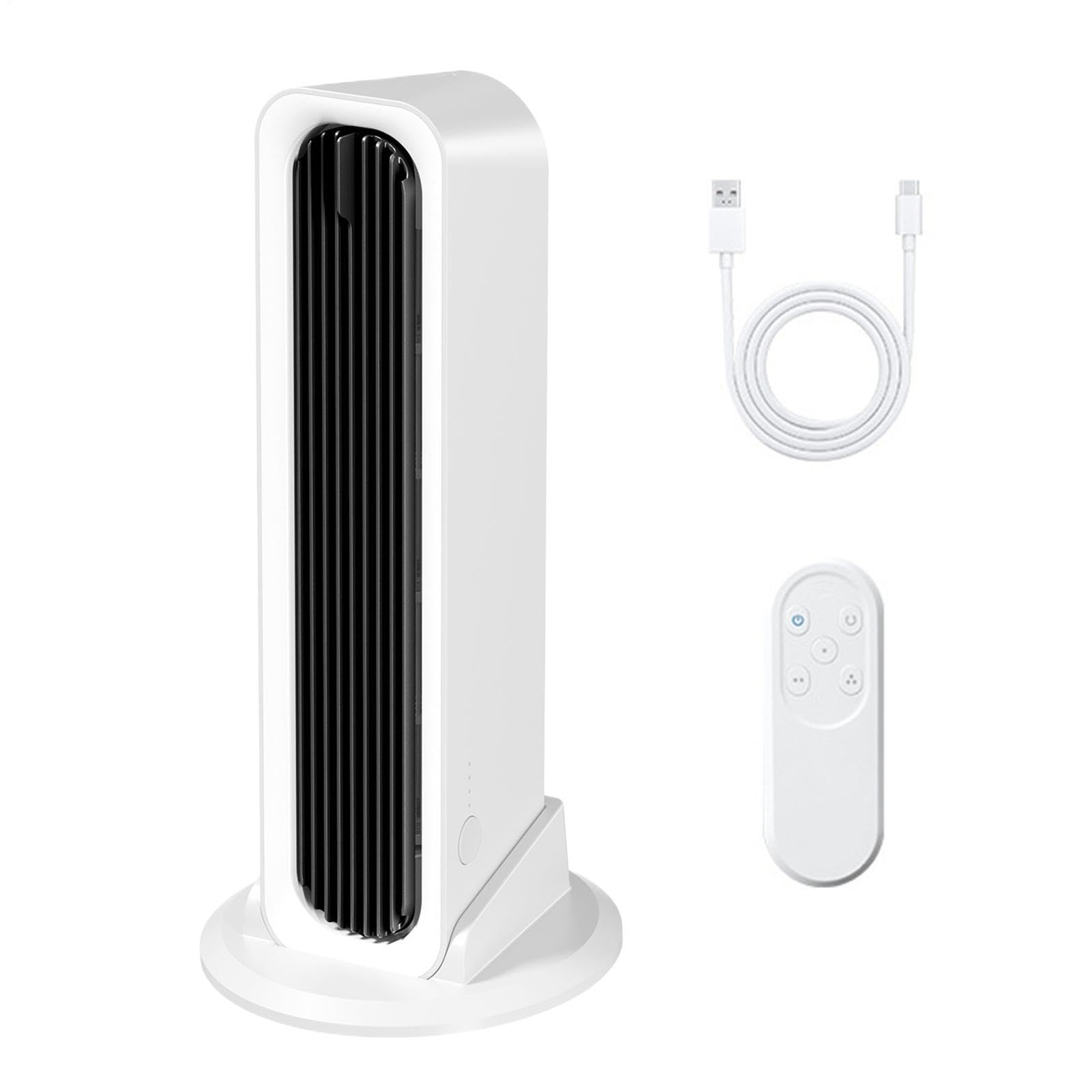 Ventilatore A Torre Da Tavolo Dispositivo Di D'Aria Senza Pale Ricaricabile | Ventilatore A Torre Verticale Per Casa Camera Da Cucina Appartamento Ufficio Dormitorio