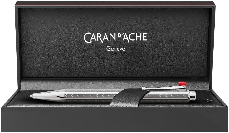 CARAN D'ACHE MF0004-286 Caran d'Ache Mechanical Pencil, ECRIDOR CHEVRON, Silver, 0.5mm