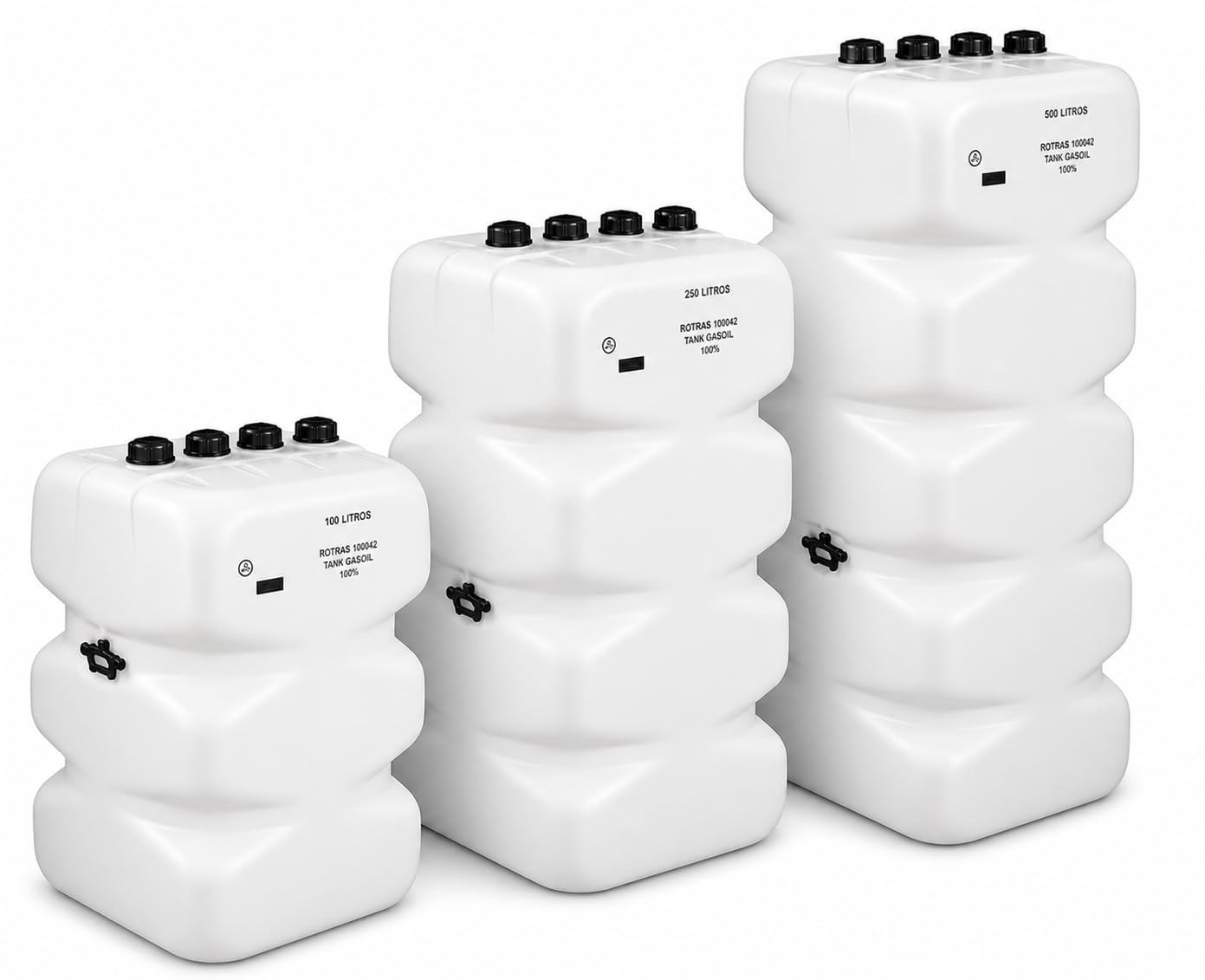 Deposito Gasoil 700 Litros Homologado | Bidon Gasoil Polietileno Alta Densidad PEAD, Resistente, Duradero | Modelo Alto Espacios Reducidos, Ergonómico | Uso Doméstico e Industrial