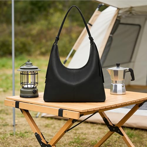 Bolso Hobo Vegano para Mujer, Suave Tote con Borla miniatura 2
