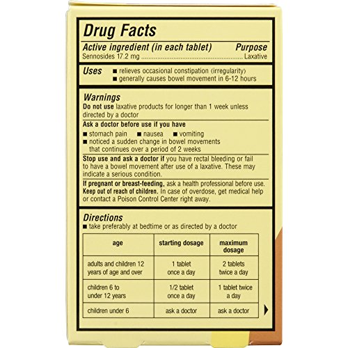 Senokot Extra Strength, 12 Count (3 Pack) Natural Vegetable Laxative Ingredient for Gentle Dependable Overnight Relief of Occasional Constipation, 36 Count Total - Thumbnail 5