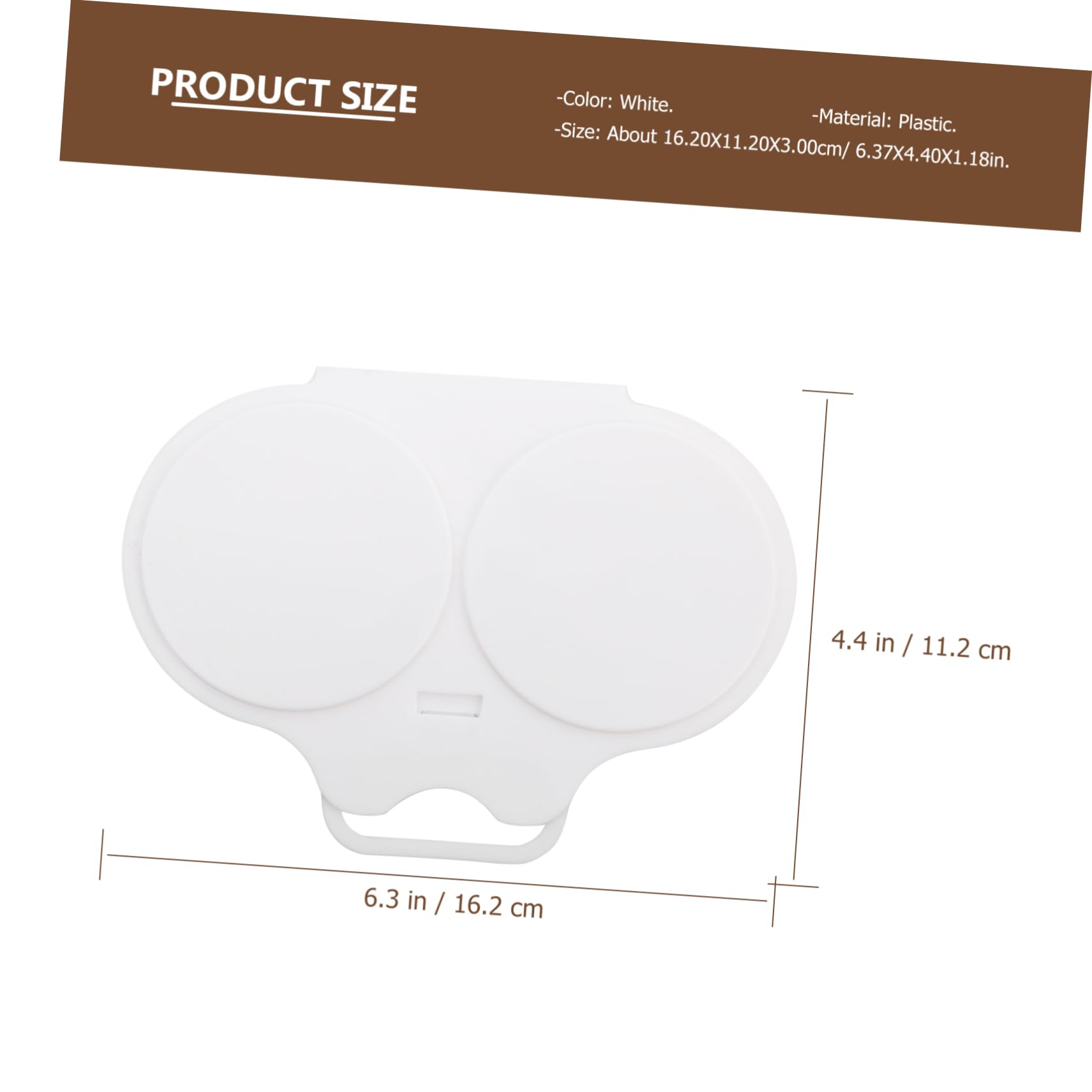 GRIRIW 1Pair Microwave Egg Steamers Plastic Egg Poachers Egg Shaping Microwaveable Egg Cooker for Poached Eggs Easy to Clean White