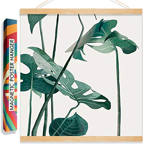 Poster Frame 16x24 16x20 by Magnetic Poster Hanger | Wooden Dowel Hanger Scroll