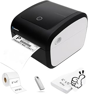 BRONTIX Thermal Printer 4x6 inch Label | Adjustable Label Printer Machine | 203 DPI | Barcode Printer Machine with 152mm/s Printing Speed | 1 Year Warranty