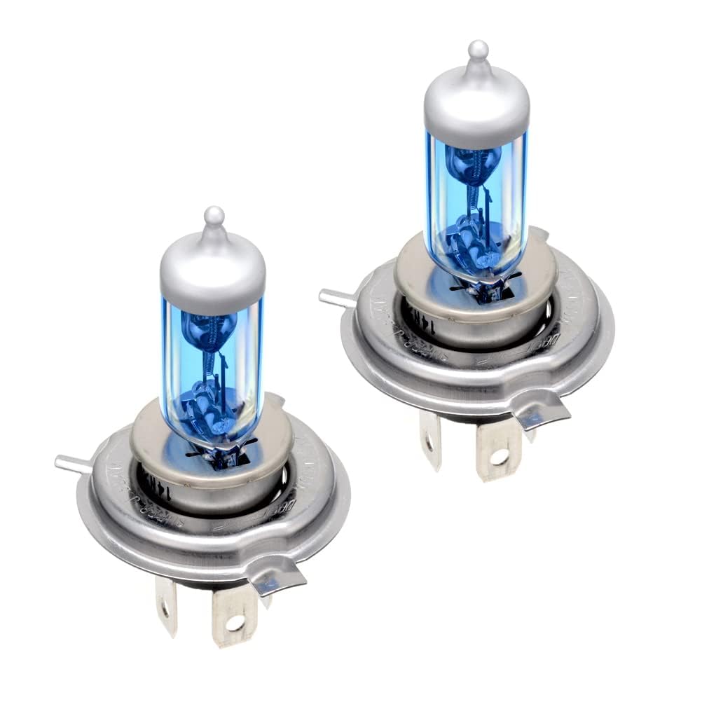 IPF H4 Halogen Headlight Bulbs 4250K Titanium White 12V 60/55W Pair Japan