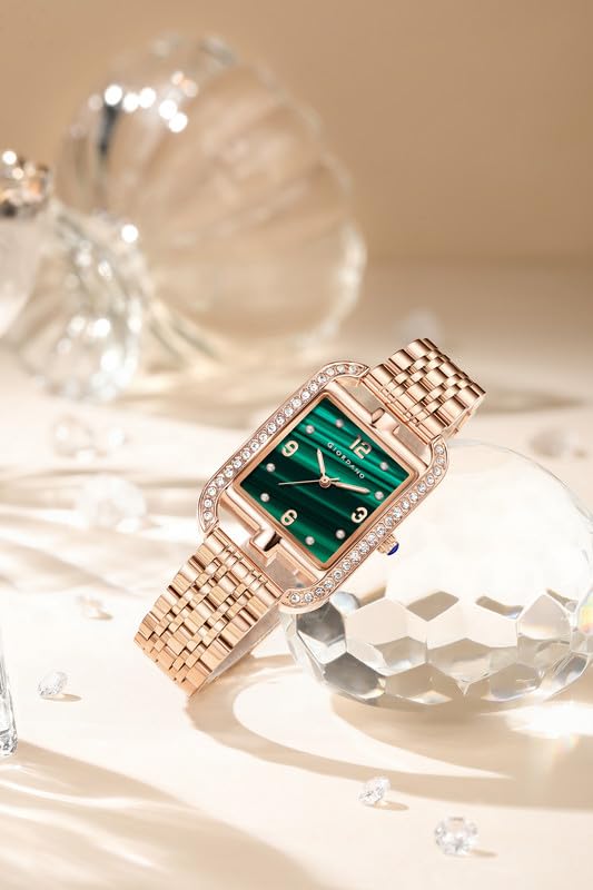 Image of Giordano Analog Watch for Women- Stylish Dial with Crystal Accents, Metal Strap, Quartz Movement - Elegant Accessory for Special Occasions - GZ-60108