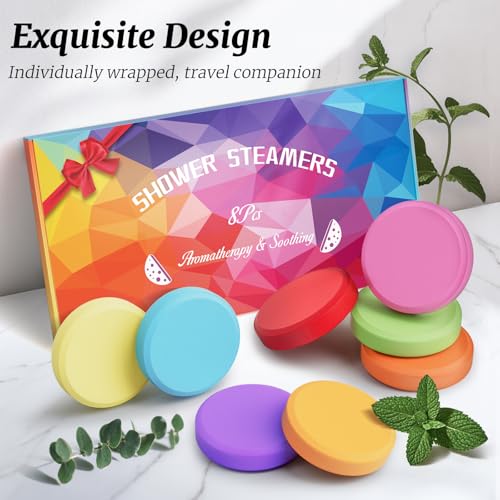 Birthday Gifts for Women Mum Her Friends, Linkax 8 Pcs Shower Steamers Aromatherapy, Stress Relief SPA Self Care Small Thank You Relaxation Gifts for Christmas, Mothers Day, Easter, Stocking Fillers - Image 9