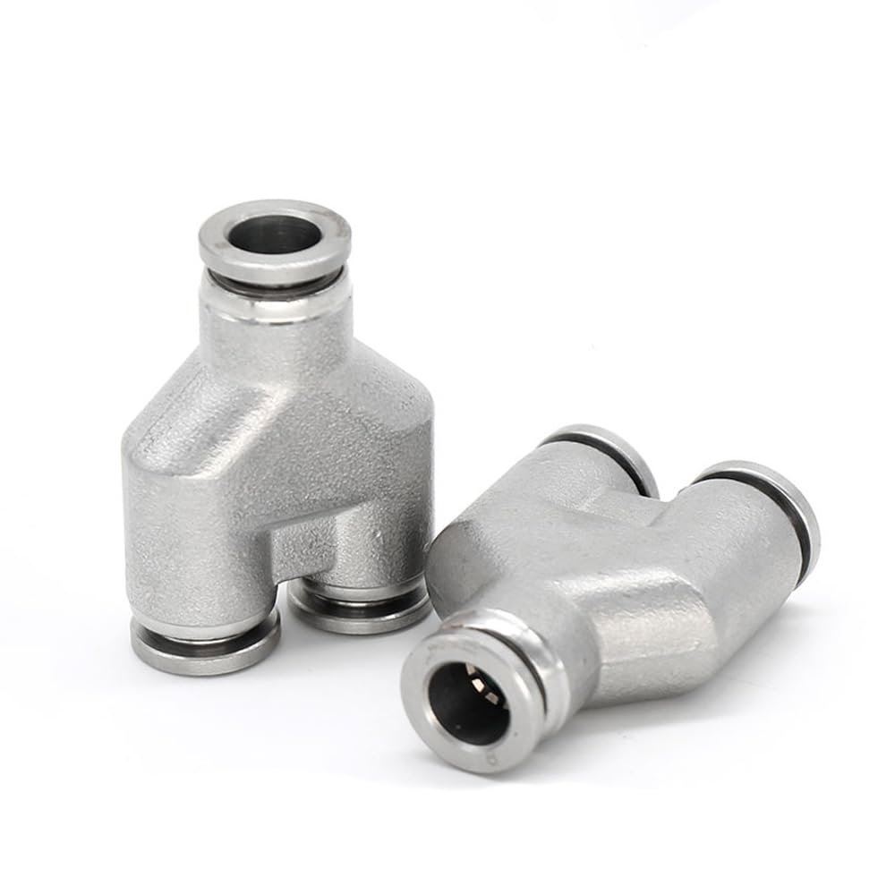 Conector neumático de tubería PY/PYG 4-16mm OD Manguera Reductora 8-6mm Acero inoxidable 304 Conector rápido Montaje de aire Fontanería (Color : PYG 16-12-16mm)