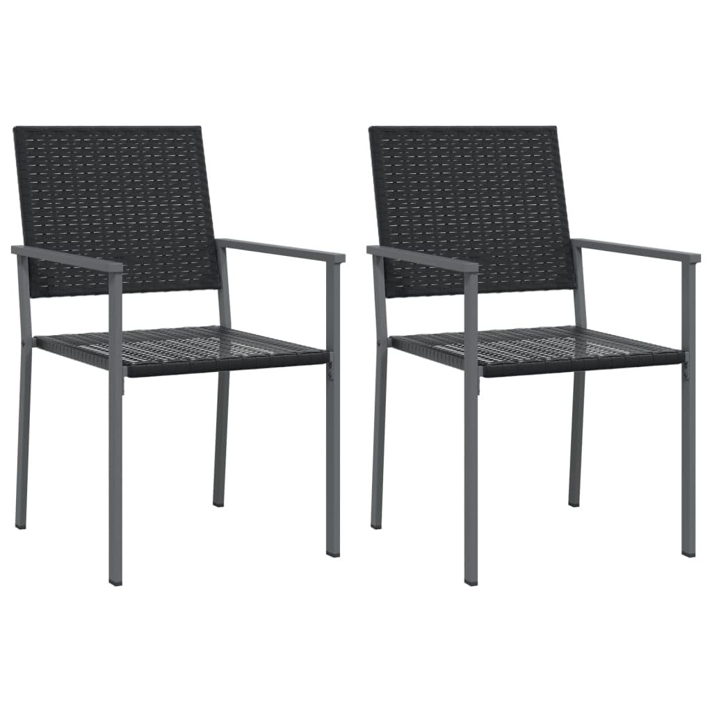 Juego de Comedor para jardín 3 Piezas Mesa Jardin Exterior con sillas Mueble Comedor Muebles Jardin Exterior ratán sintético y Acero - 3187003