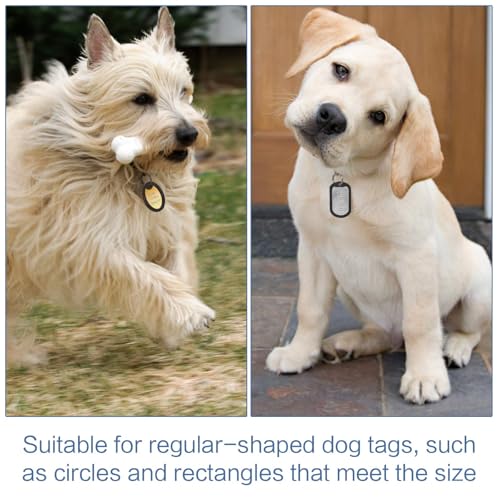 Jubaopen 20 Stück Schutzauspuffs Für Hunde Silikon Militär Schalldämpfer Schalldämpfer Schwarz Hundemarke Hundemarke für Hängen Hund ID-Karte - Außendurchmesser 3,8cm