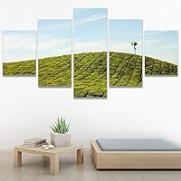 SIGNWIN 5 Panel Canvas Wall Art Greenlands for Home Decorations Ready to Hang - 60