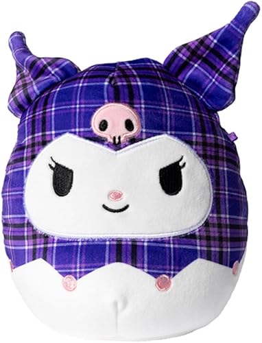 Squishmallows Kuromi a cuadros Hello Kitty de 6.5"