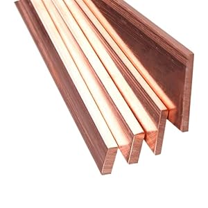 OJIJO Kupferflachstange, 1 Stück, 1.2–1.8mm dick