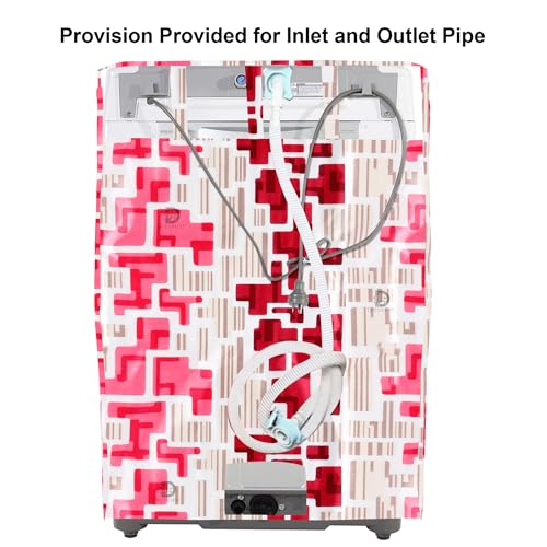 Image of Top Loading Washing Machine Appliance Cover (Size : 58X58X89 cms ) (Red)
