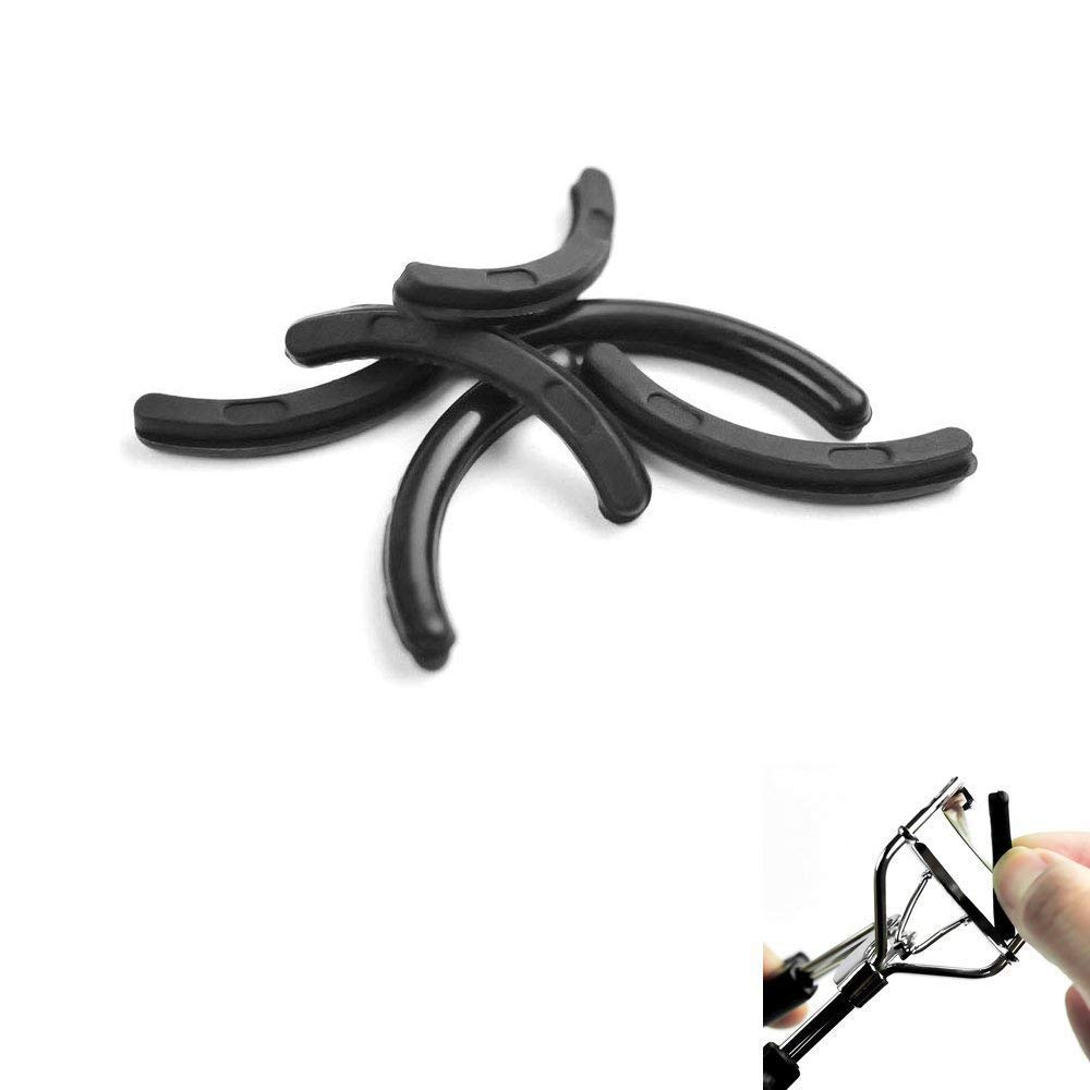 Leline's Eyelash Curler Refill Pads, Rubber Replacement Pads for Standard Eyelash Curler, 6 Pieces, White