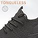 Oltyutc Men Women Tennis Shoes Lightweight Breathable Running Shoes Walking Gym Workout Athletic Comfortable Fashion Sneakers Dark/Grey 8 Women/6.5 Men